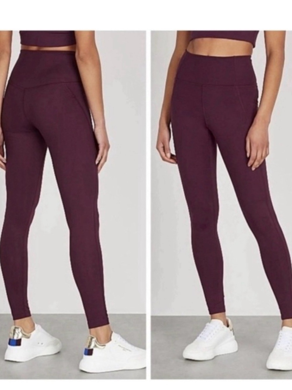 Plum Compressive High-Rise Legging and Plum Dylan Tank Bra